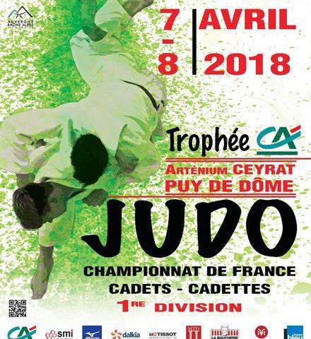 affiche championnat de France de judo cadets