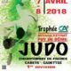 affiche championnat de France de judo cadets
